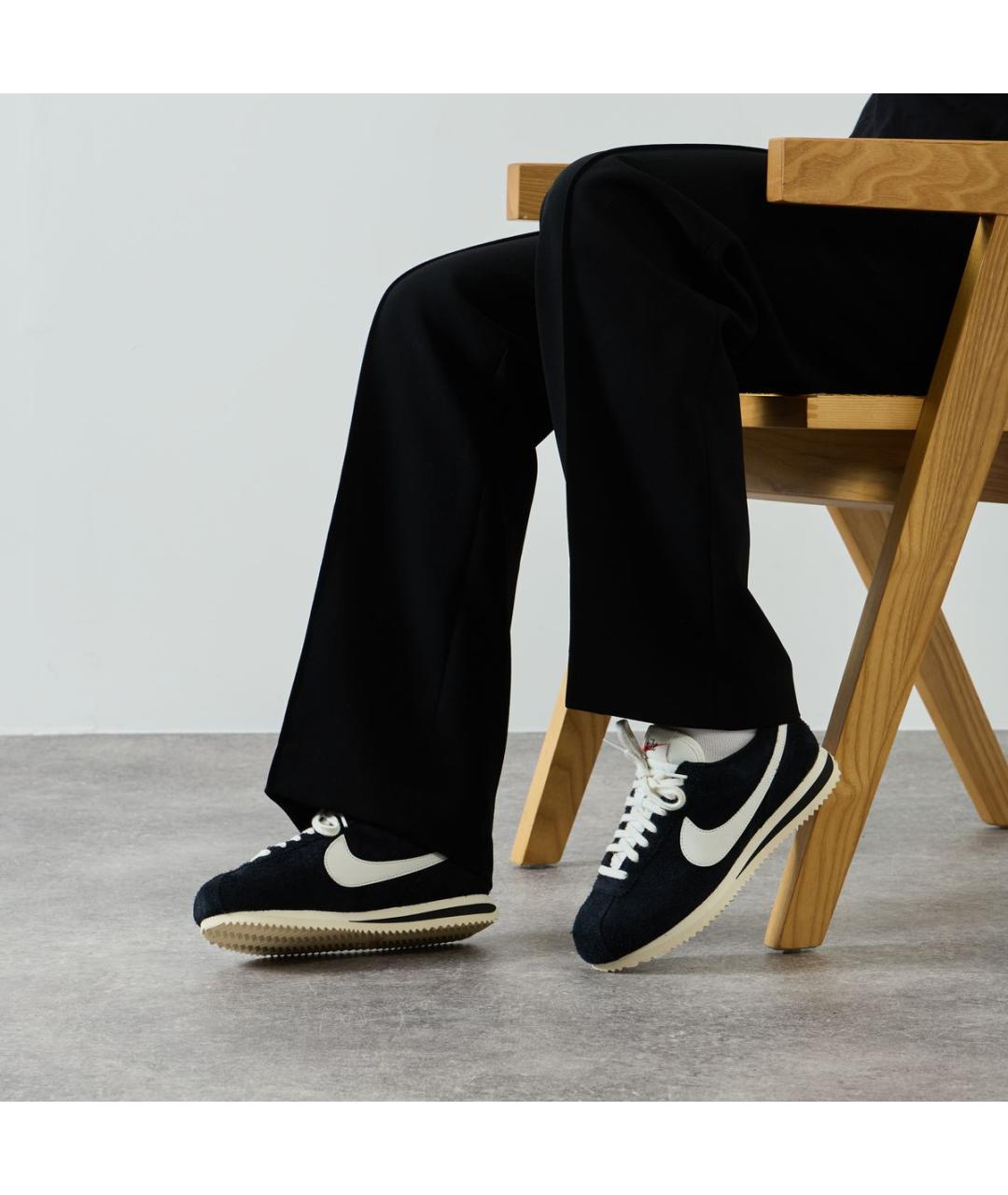 NIKE Черные замшевые низкие кроссовки / кеды, фото 5