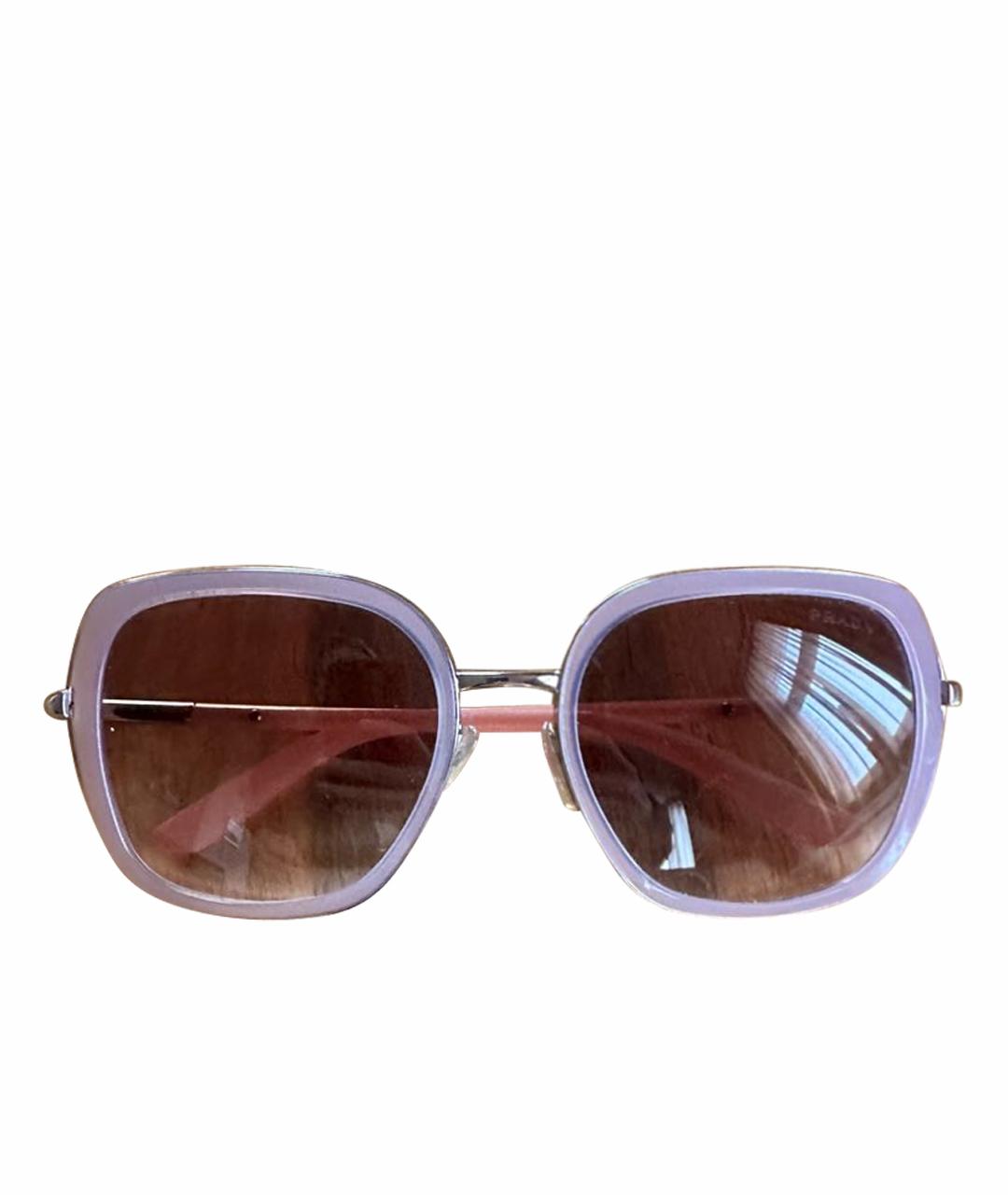 PRADA Розовые пластиковые солнцезащитные очки, фото 1