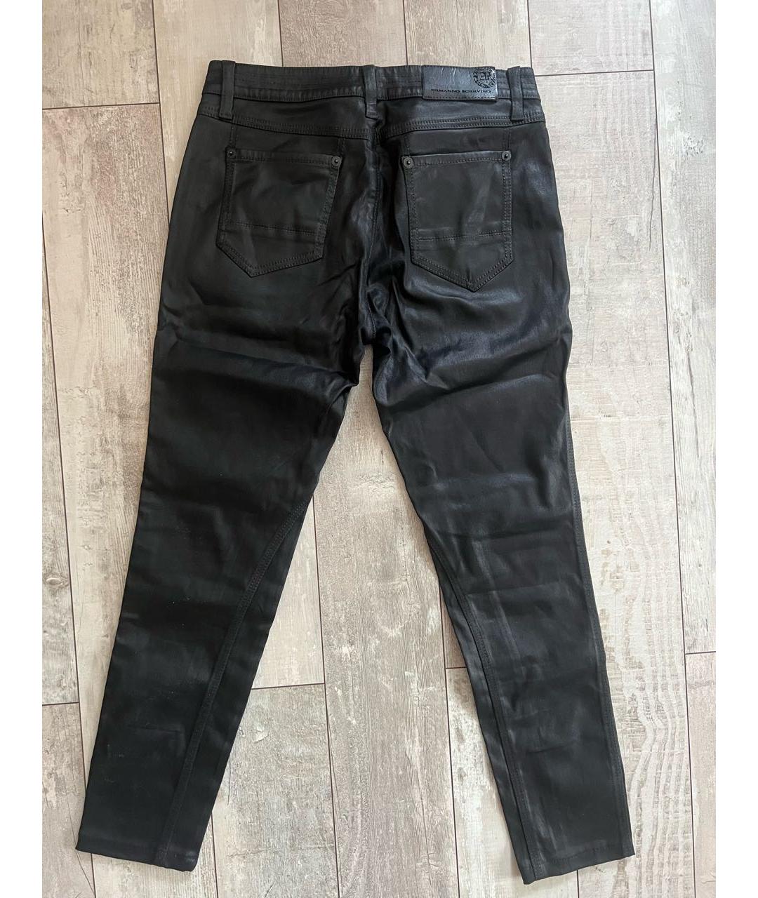 ERMANNO SCERVINO Черные хлопко-эластановые джинсы слим, фото 2