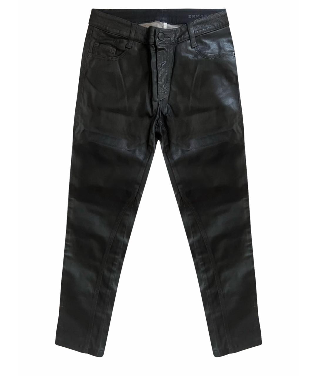 ERMANNO SCERVINO Черные хлопко-эластановые джинсы слим, фото 1