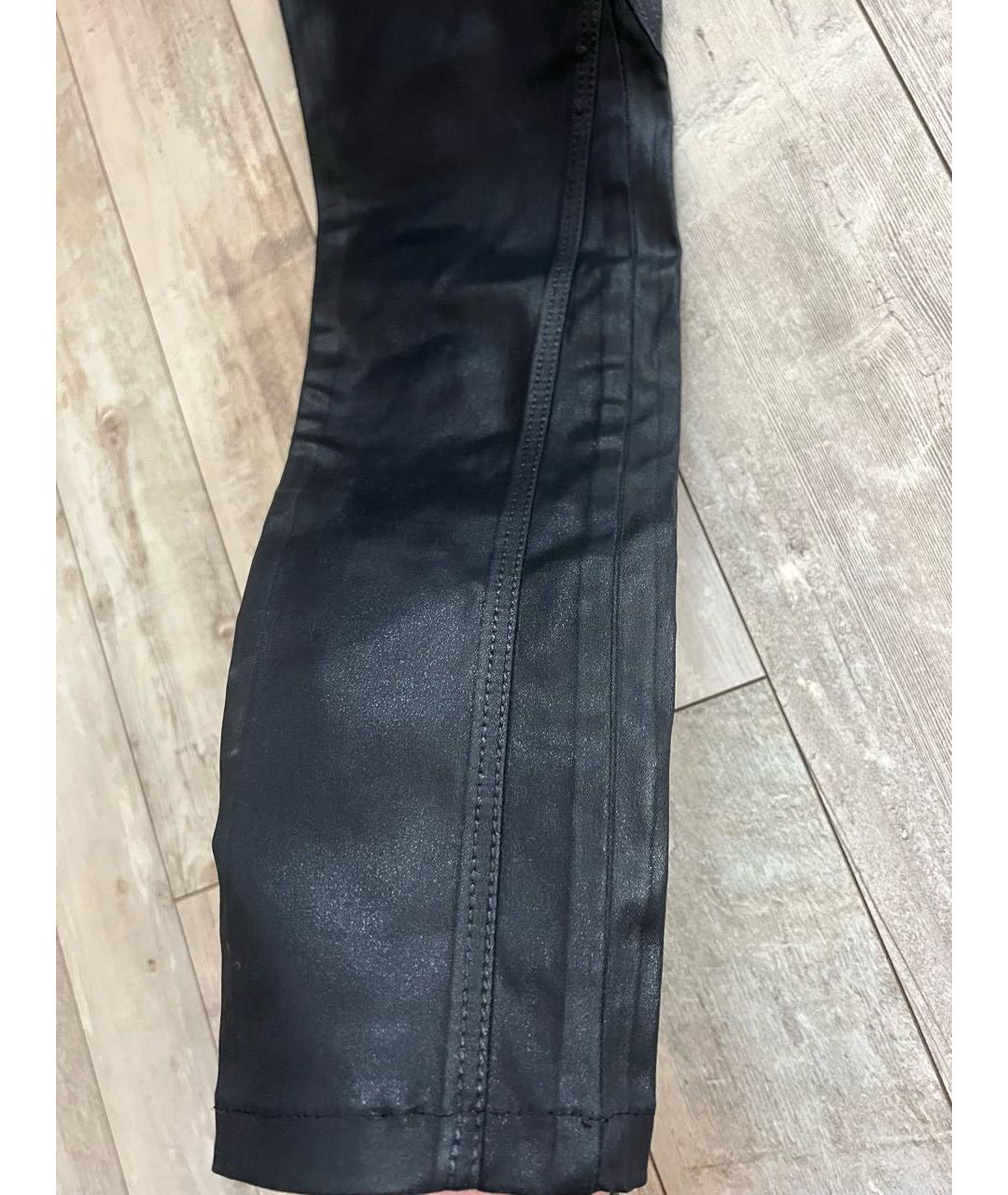 ERMANNO SCERVINO Черные хлопко-эластановые джинсы слим, фото 5
