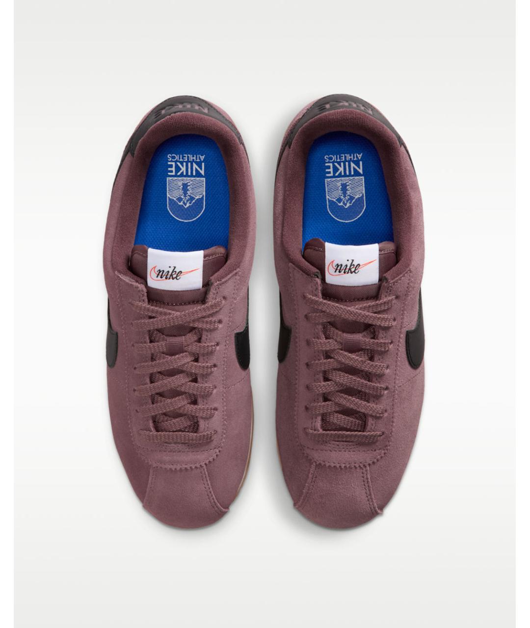 NIKE Бордовые замшевые кроссовки, фото 3