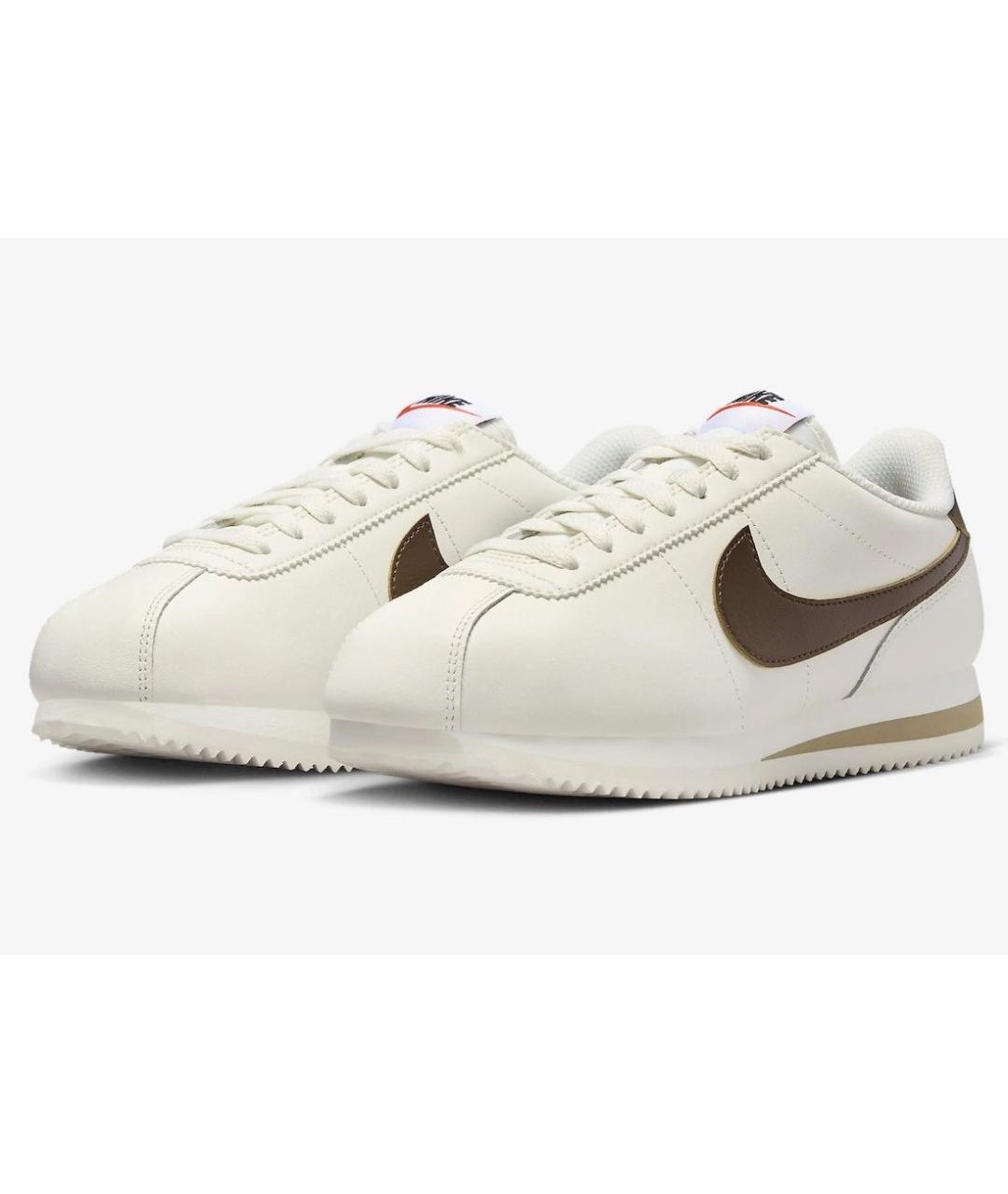 NIKE Коричневые кожаные кроссовки, фото 2