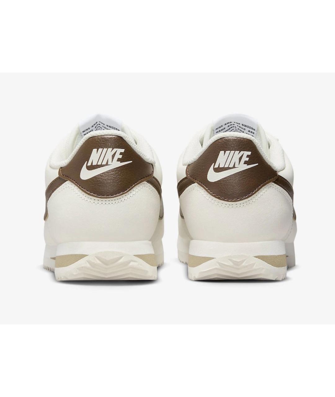 NIKE Коричневые кожаные кроссовки, фото 4