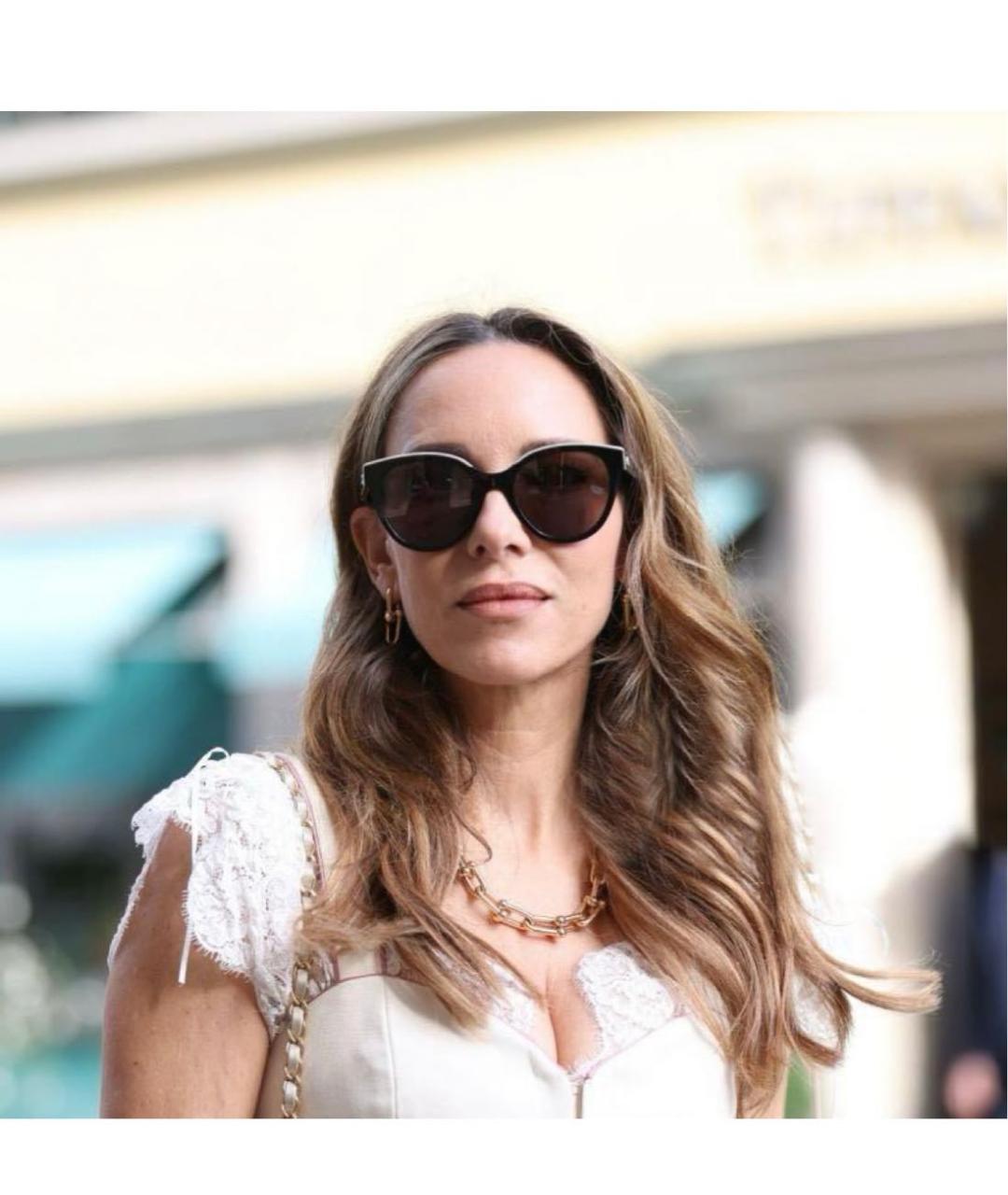 CHANEL Черные пластиковые солнцезащитные очки, фото 5