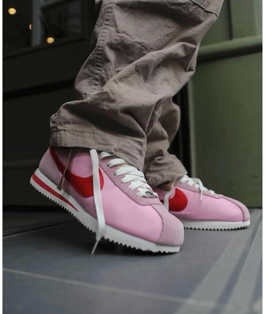NIKE Розовые текстильные кроссовки, фото 5