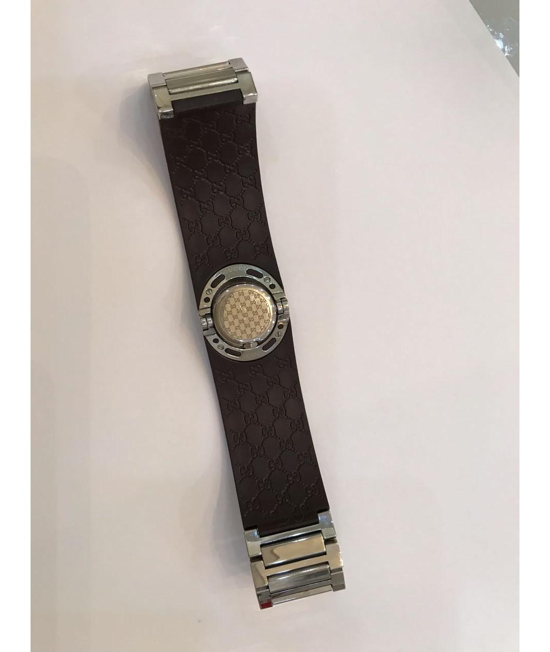 GUCCI Коричневые стальные часы, фото 5