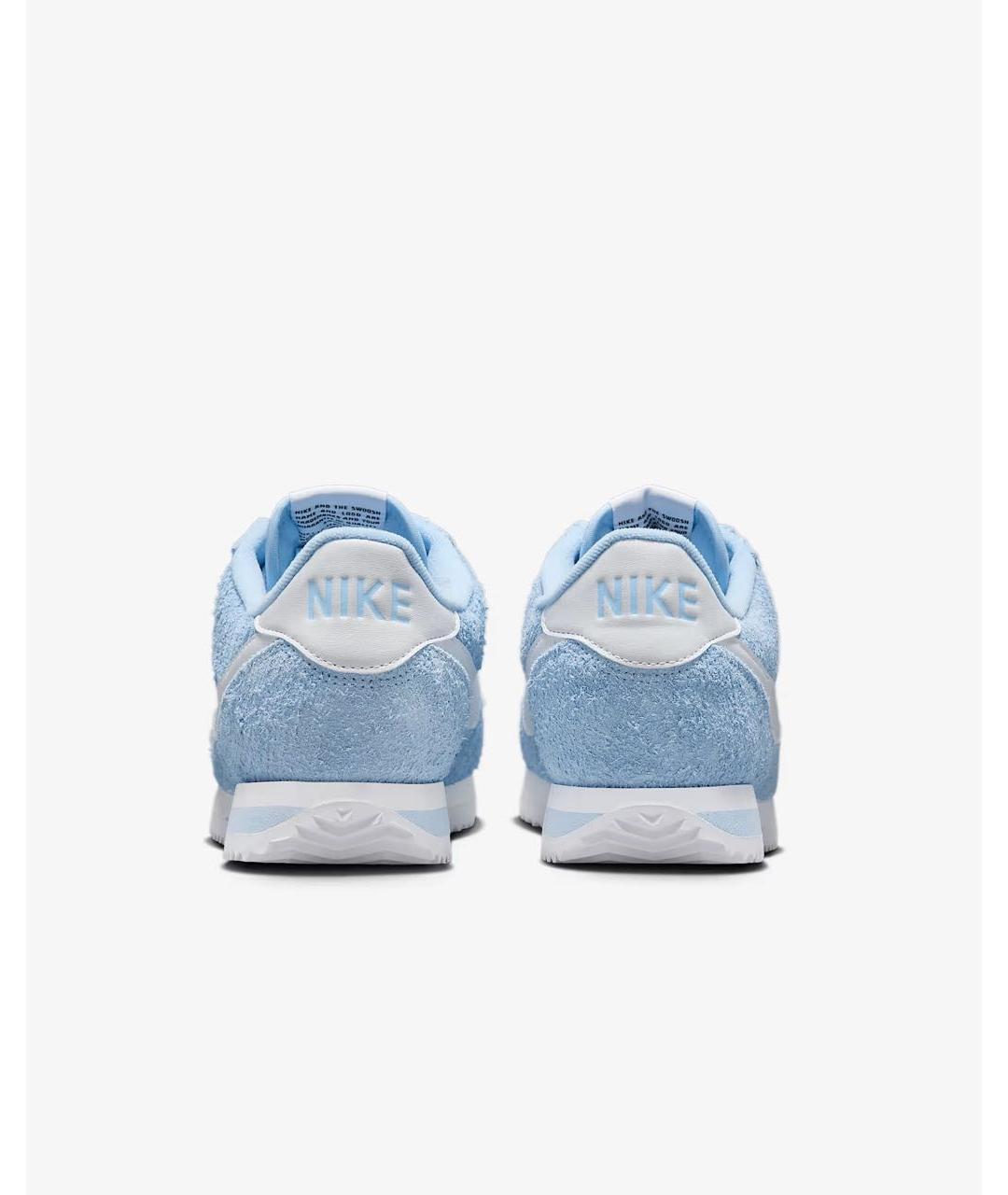 NIKE Голубые замшевые кроссовки, фото 4