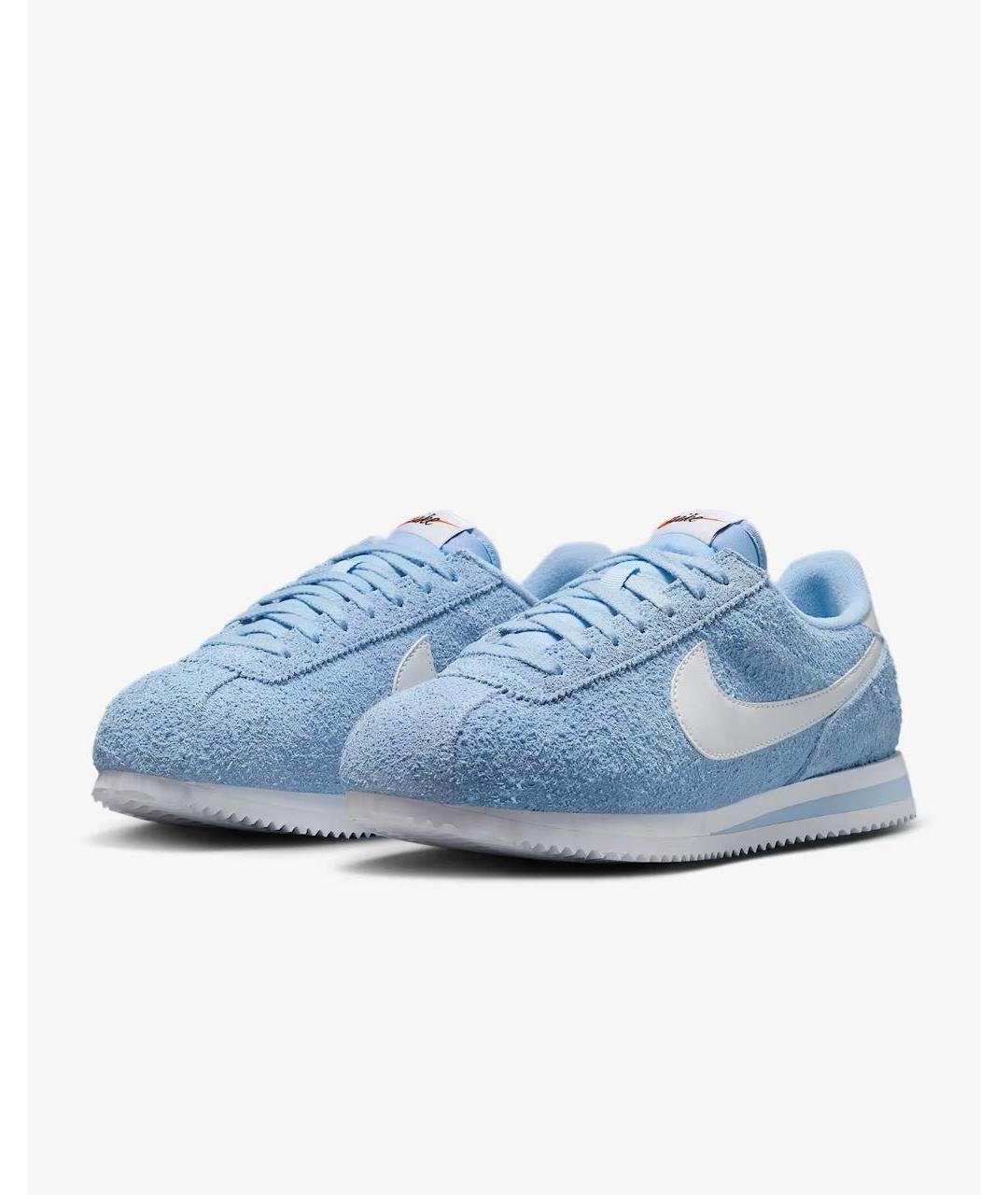 NIKE Голубые замшевые кроссовки, фото 2