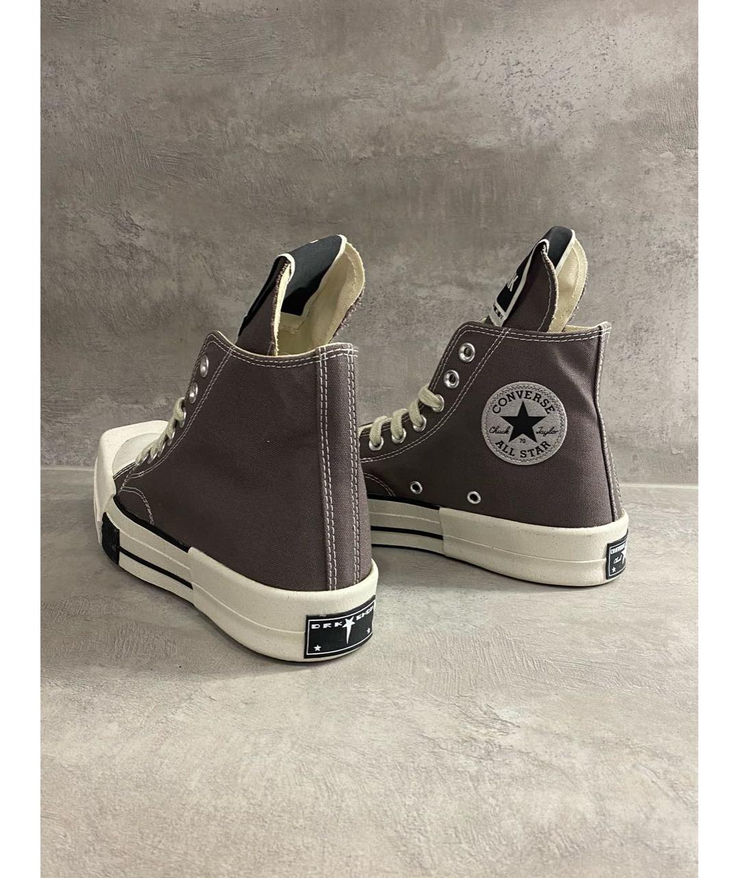 RICK OWENS DRKSHDW Коричневые кеды, фото 5