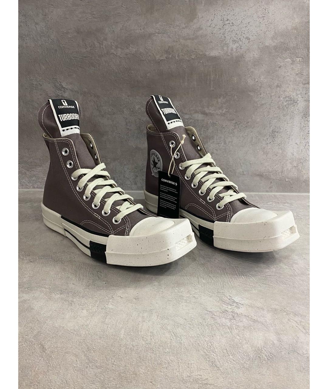 RICK OWENS DRKSHDW Коричневые кеды, фото 2