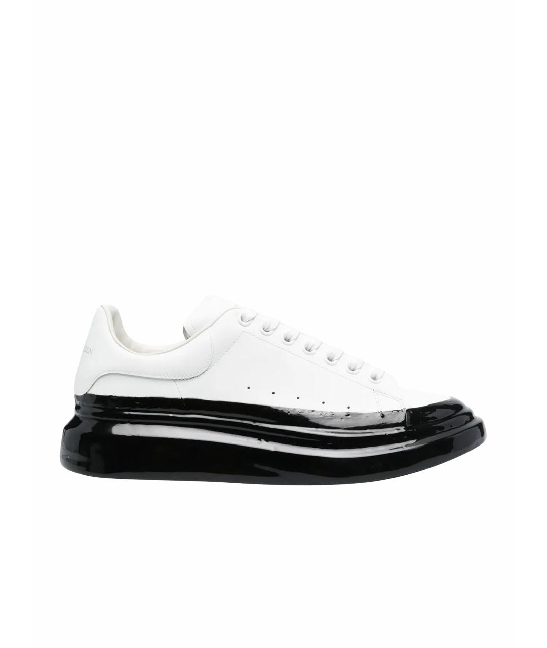 ALEXANDER MCQUEEN Белые кожаные кеды, фото 1