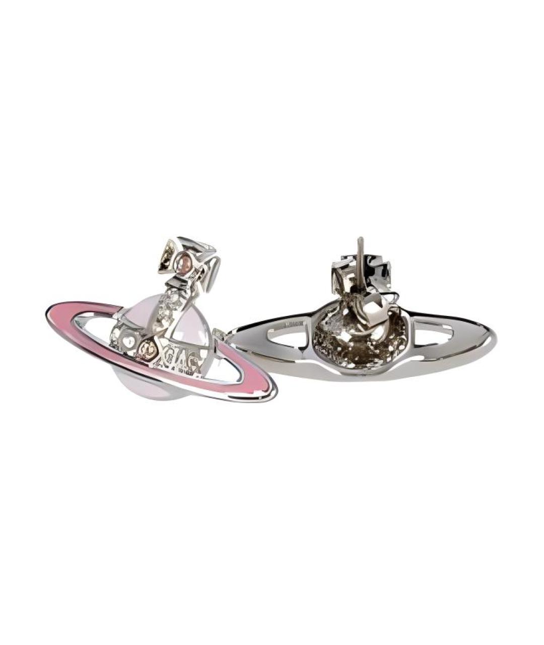 VIVIENNE WESTWOOD Розовые латунные серьги, фото 2