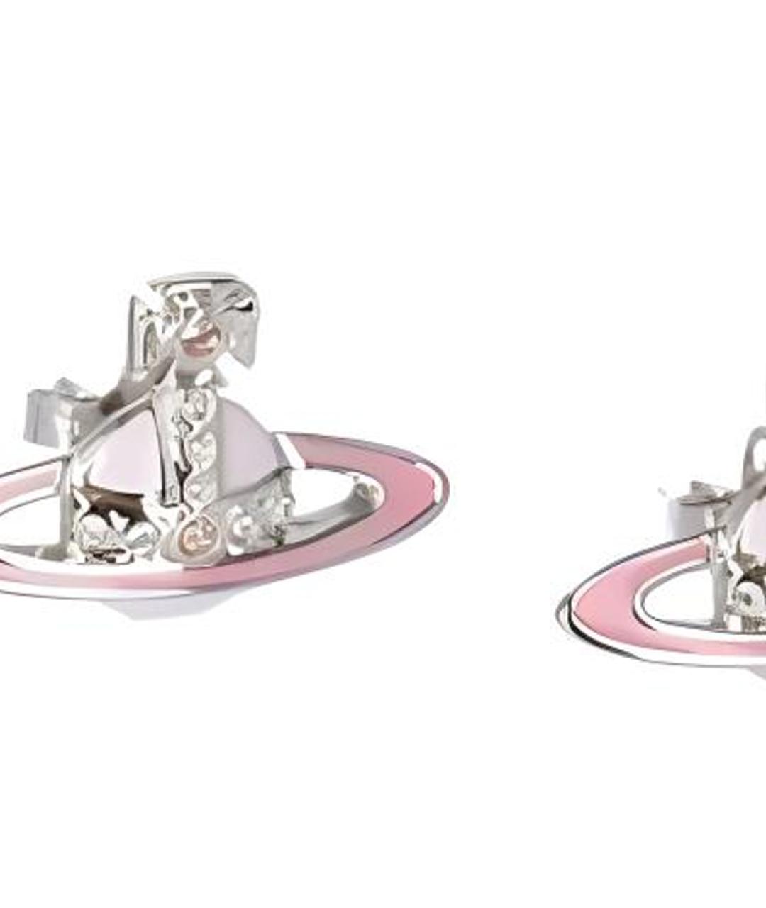 VIVIENNE WESTWOOD Розовые латунные серьги, фото 3
