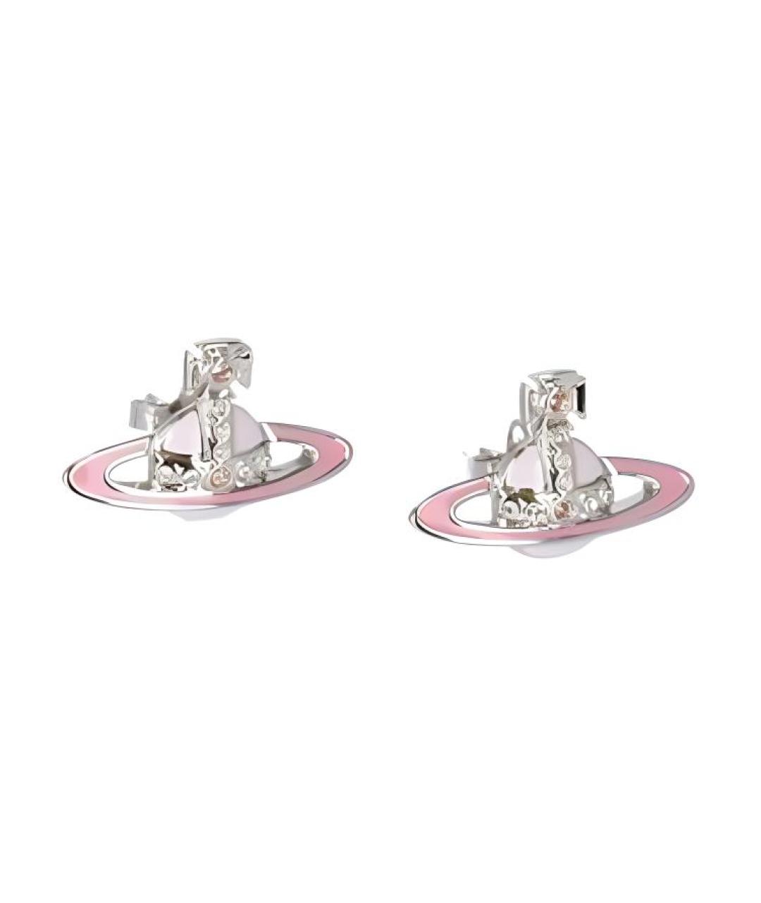 VIVIENNE WESTWOOD Розовые латунные серьги, фото 1