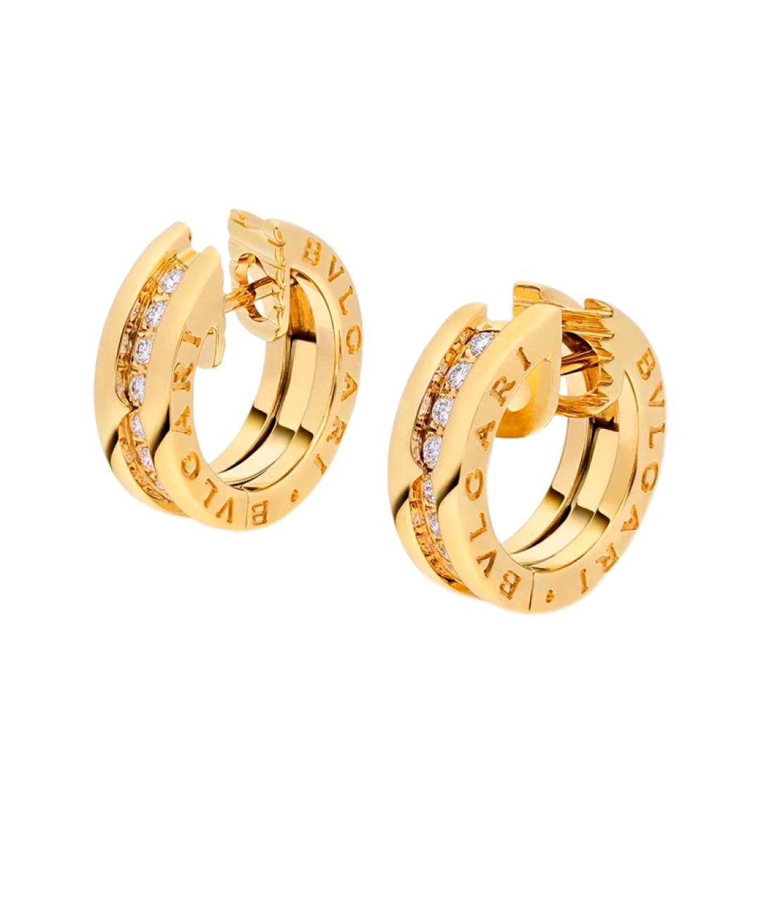 BVLGARI Желтые серьги из желтого золота, фото 2