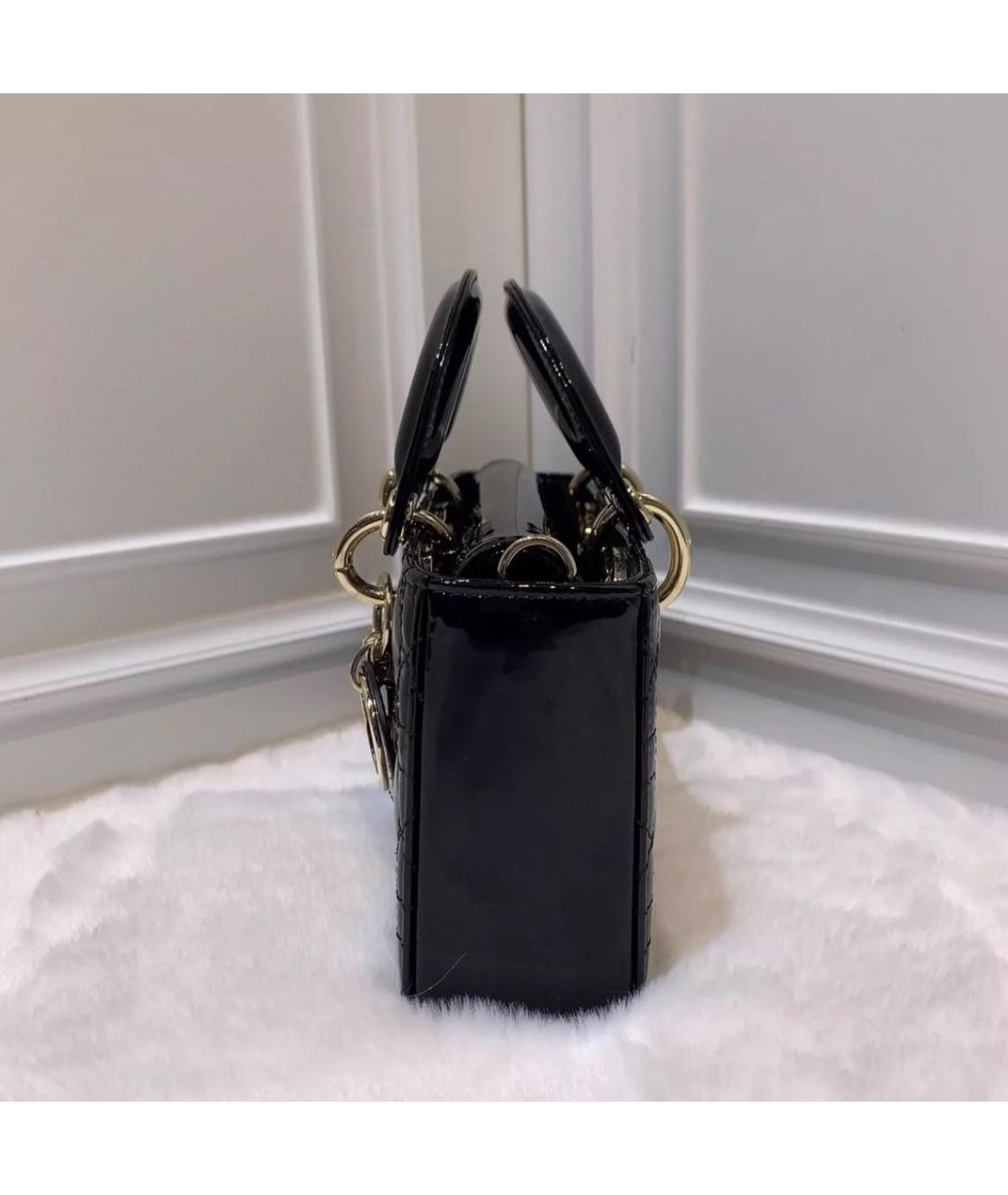 CHRISTIAN DIOR Черная сумка с короткими ручками, фото 5