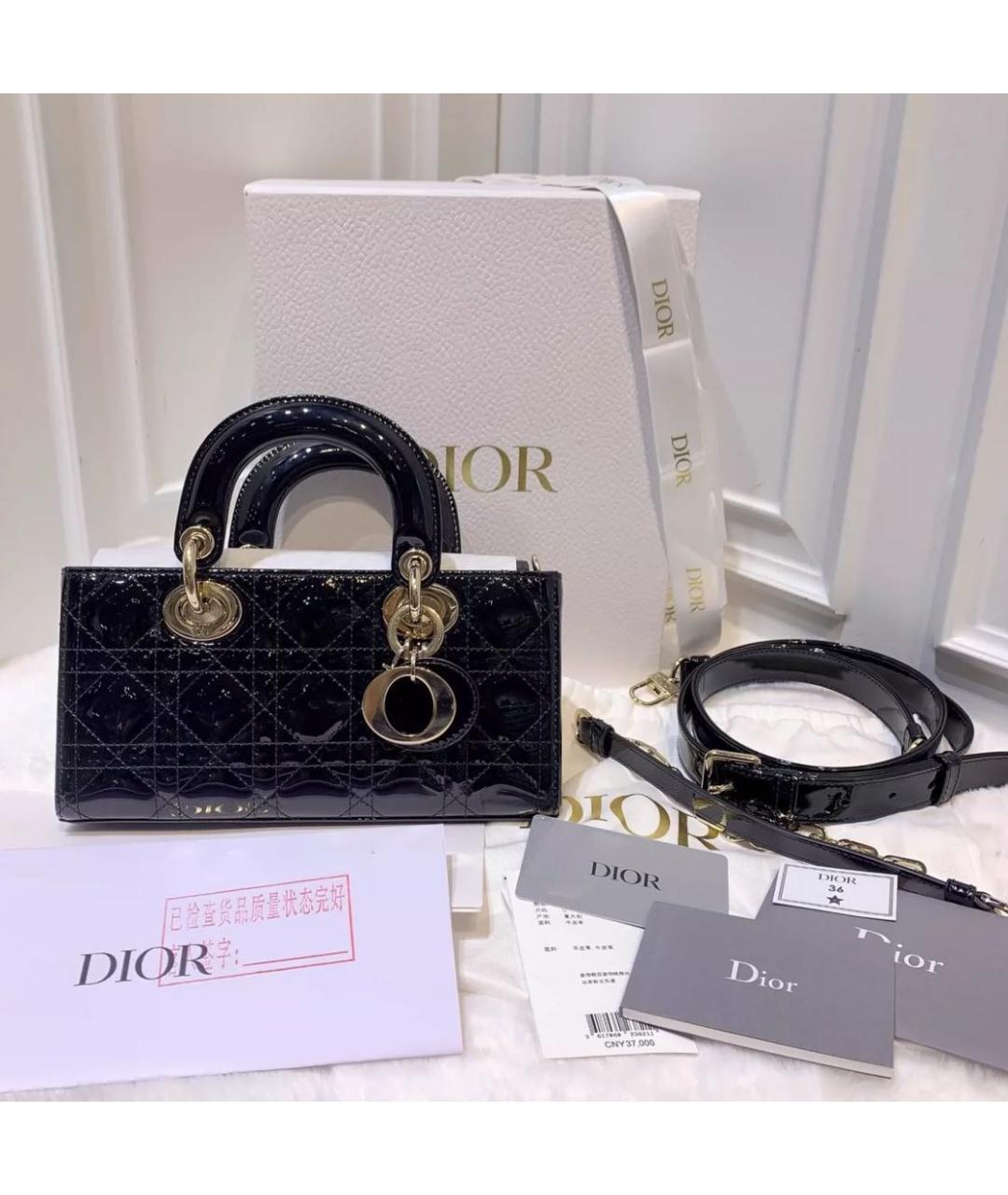 CHRISTIAN DIOR Черная сумка с короткими ручками, фото 2