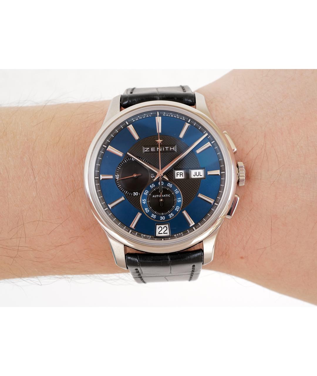 ZENITH Темно-синие часы, фото 3