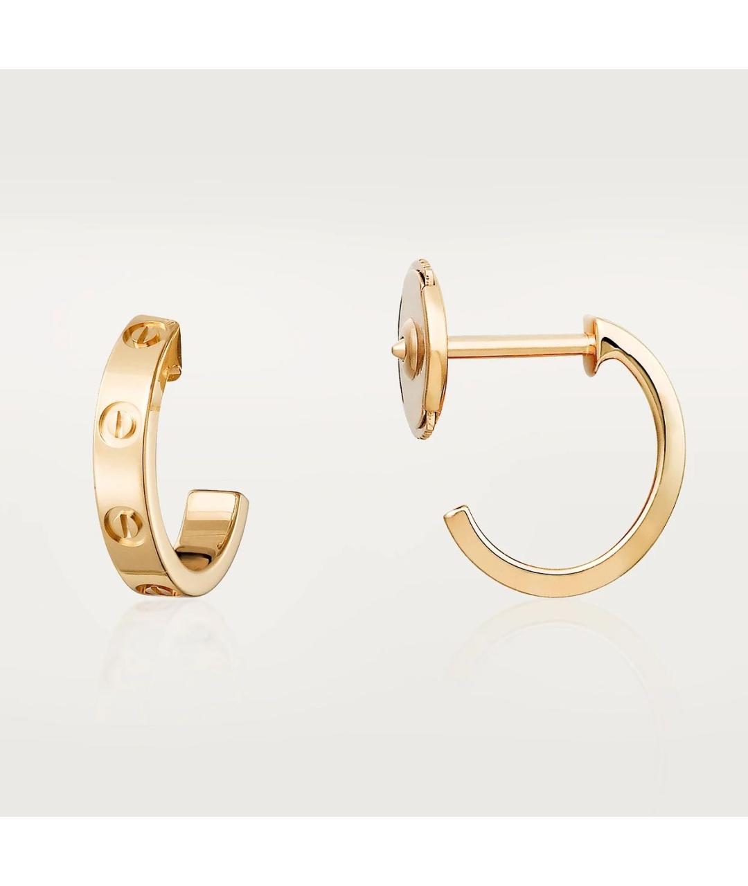 CARTIER Золотые серьги из желтого золота, фото 3