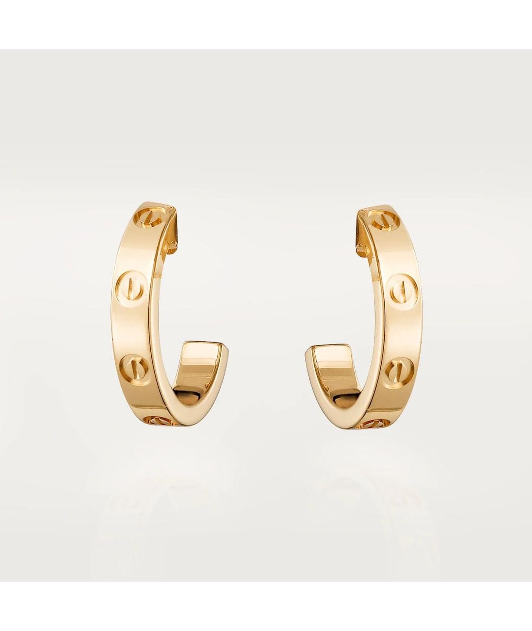 CARTIER Золотые серьги из желтого золота, фото 5