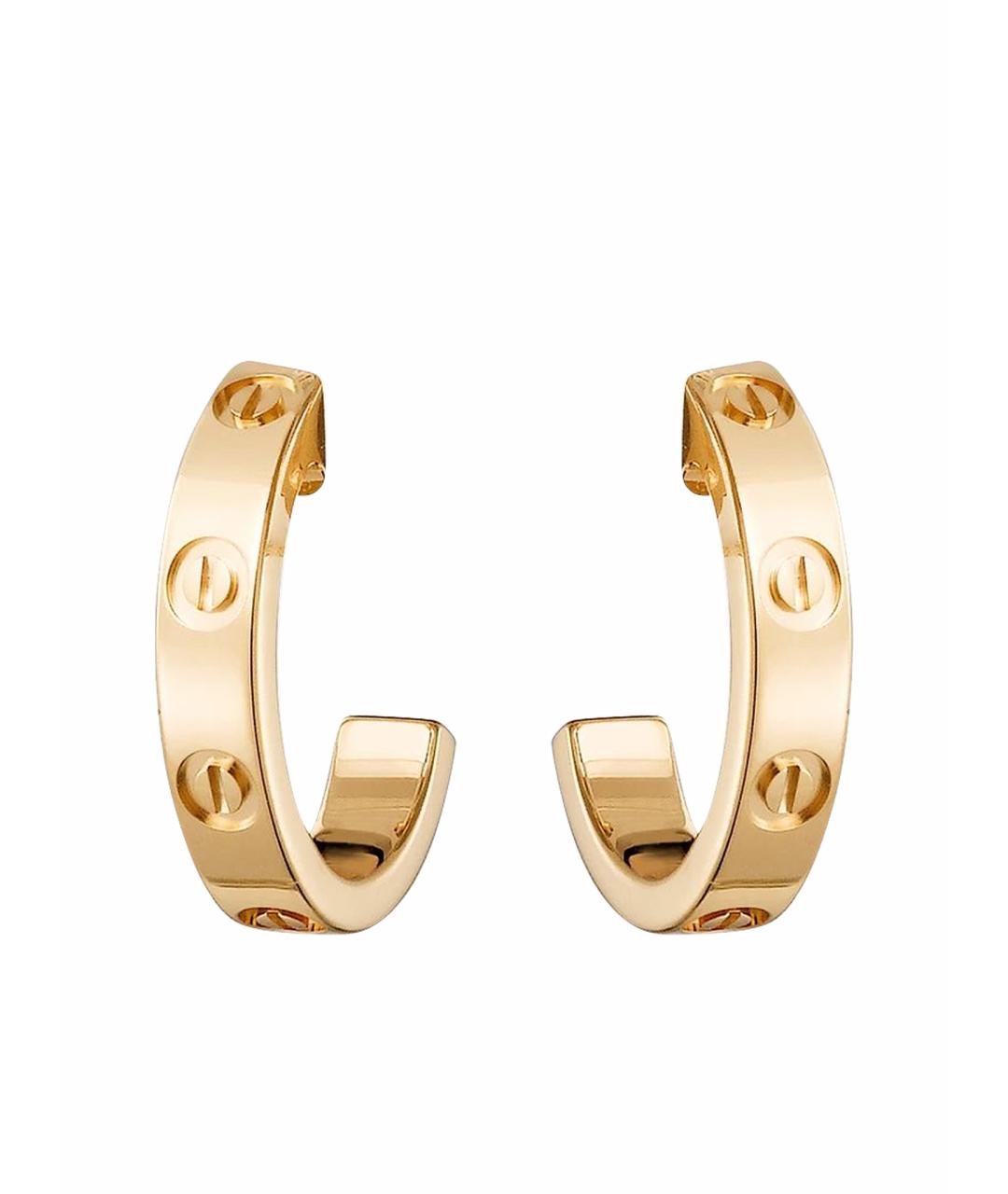 CARTIER Золотые серьги из желтого золота, фото 1