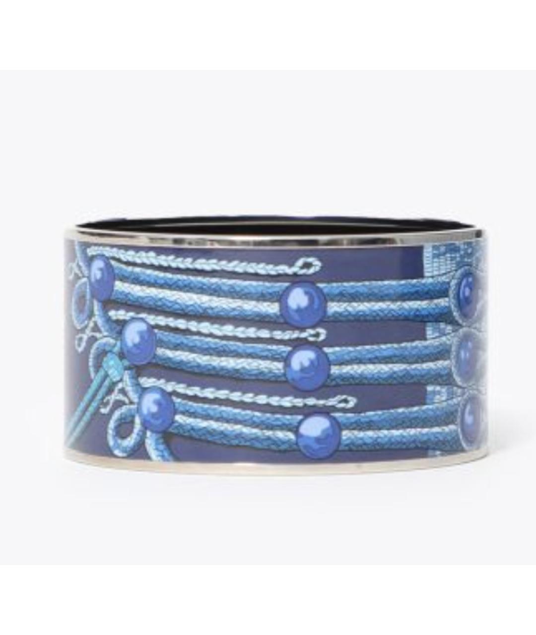 HERMES Синий металлический браслет, фото 10