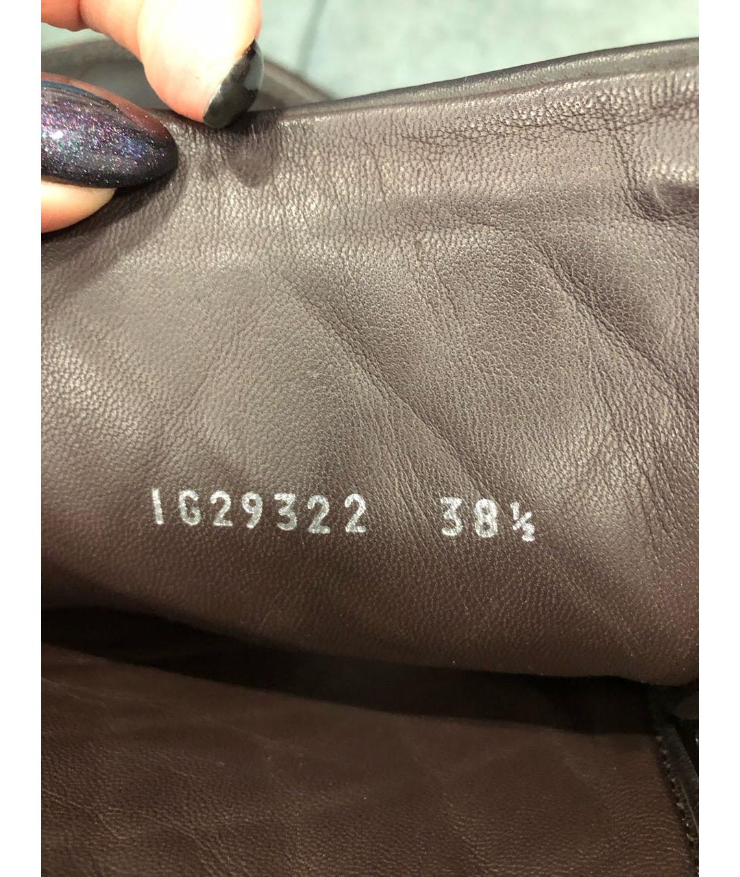 CHANEL Коричневые кожаные полусапоги, фото 6