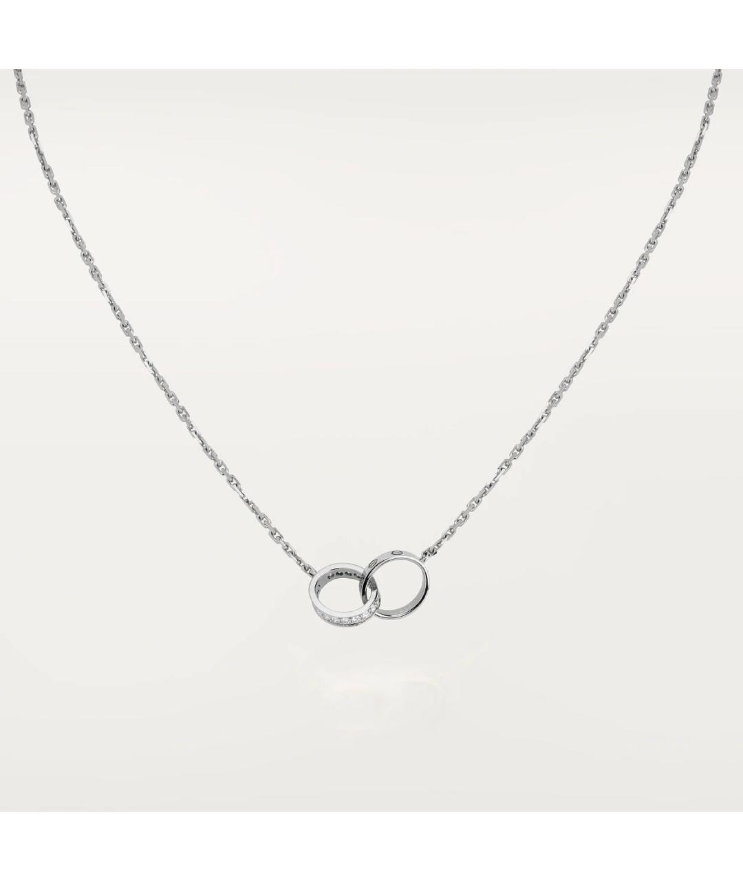 CARTIER Серебряное колье из белого золота, фото 5
