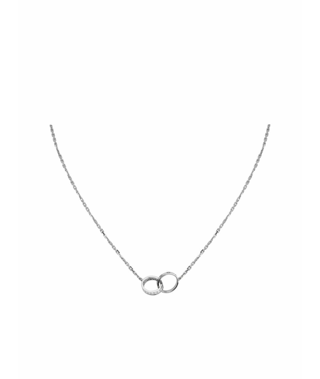 CARTIER Серебряное колье из белого золота, фото 1