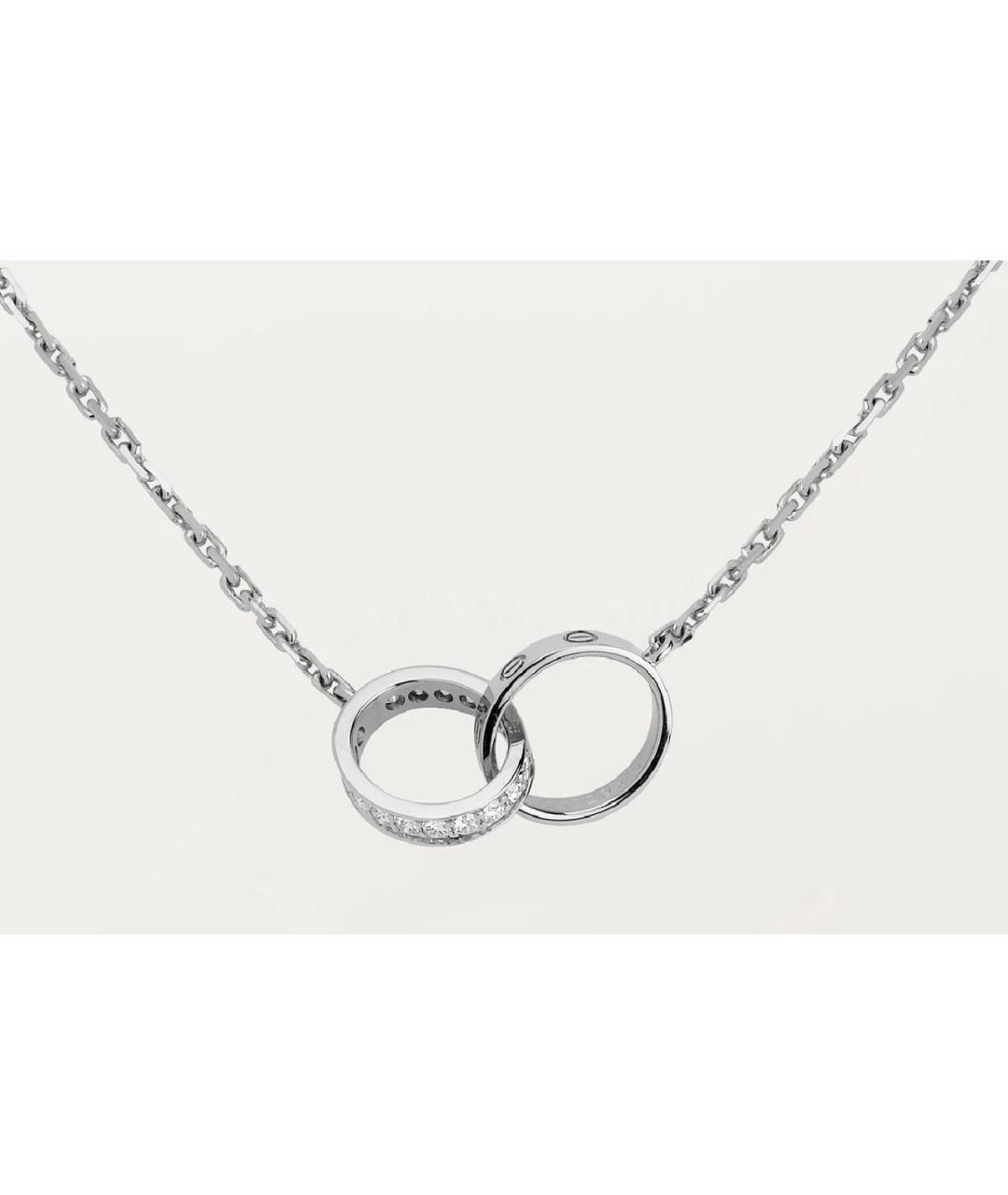CARTIER Серебряное колье из белого золота, фото 3
