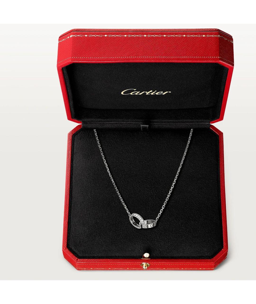 CARTIER Серебряное колье из белого золота, фото 4