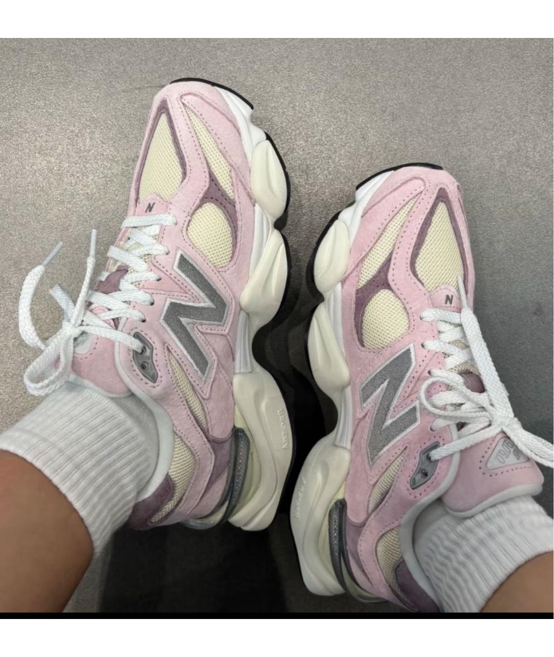 NEW BALANCE Розовые замшевые кроссовки, фото 5