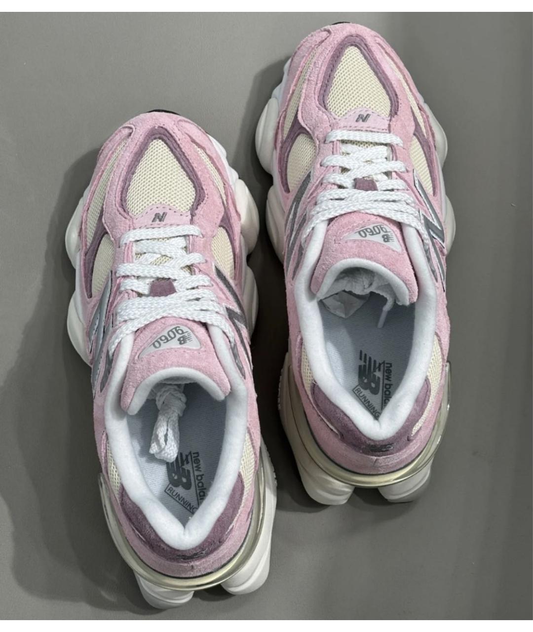 NEW BALANCE Розовые замшевые кроссовки, фото 4