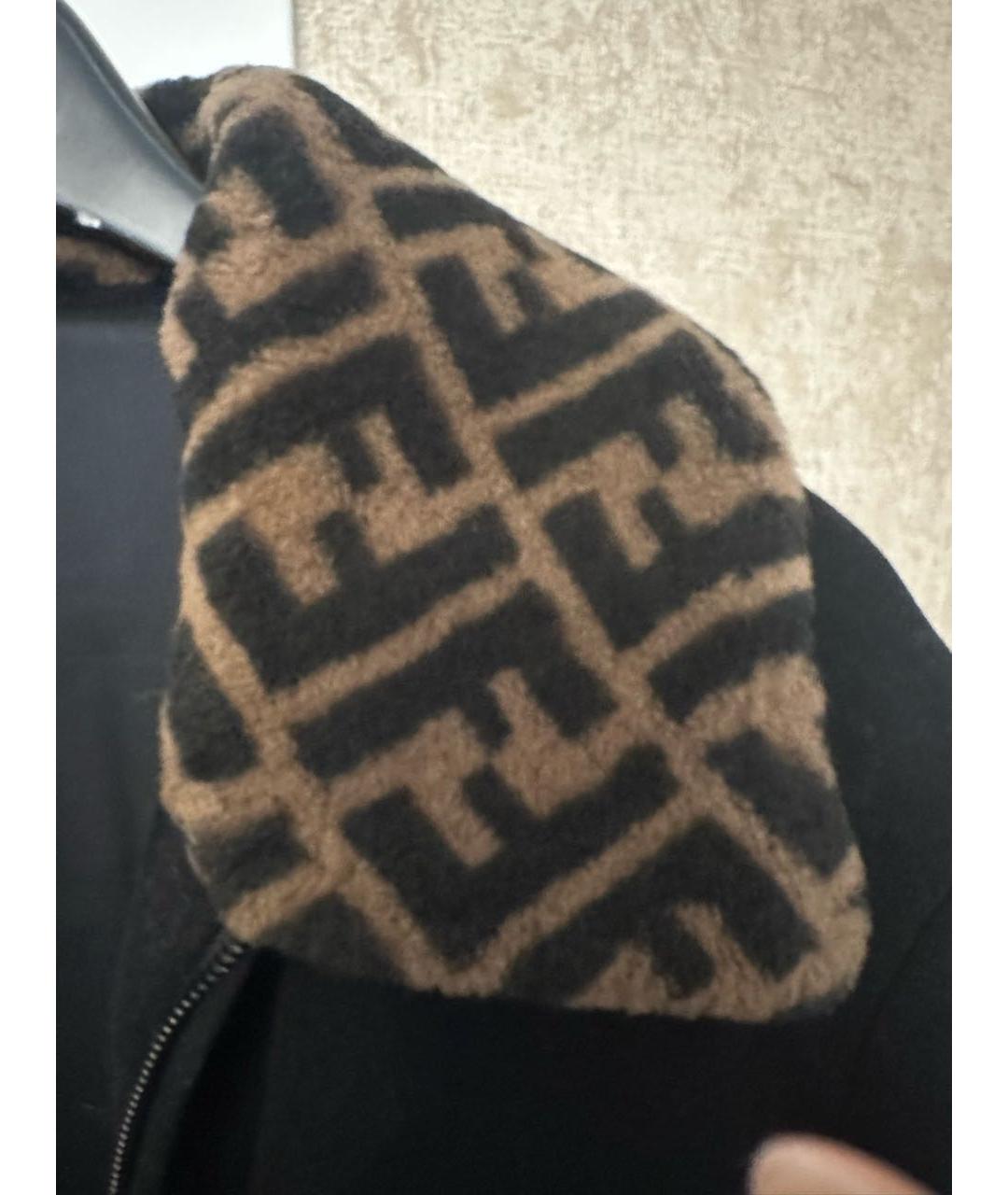 FENDI Черная шерстяная куртка, фото 4