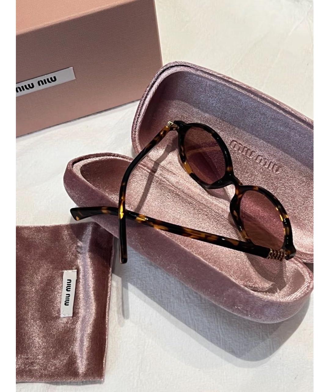 MIU MIU Розовые солнцезащитные очки, фото 2