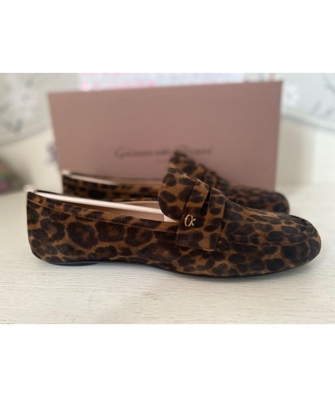 GIANVITO ROSSI Коричневые кожаные лоферы, фото 7