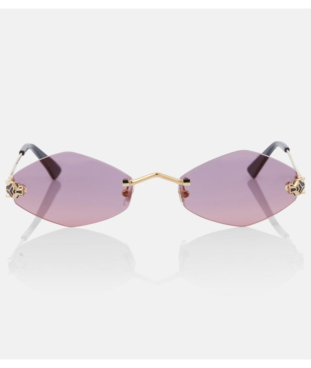 CARTIER Золотые металлические солнцезащитные очки, фото 5