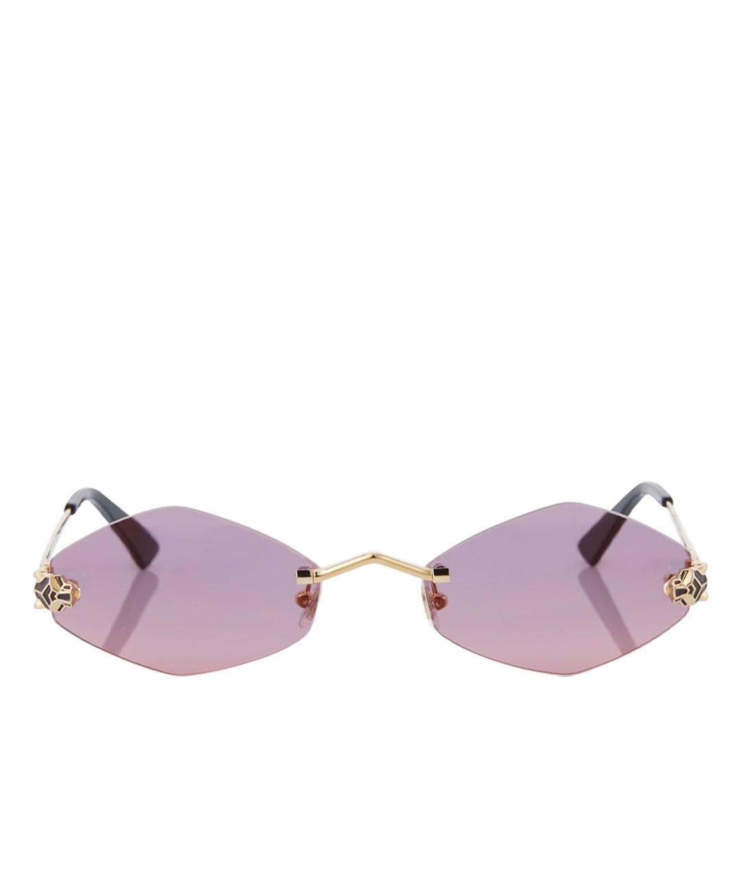 CARTIER Золотые металлические солнцезащитные очки, фото 1