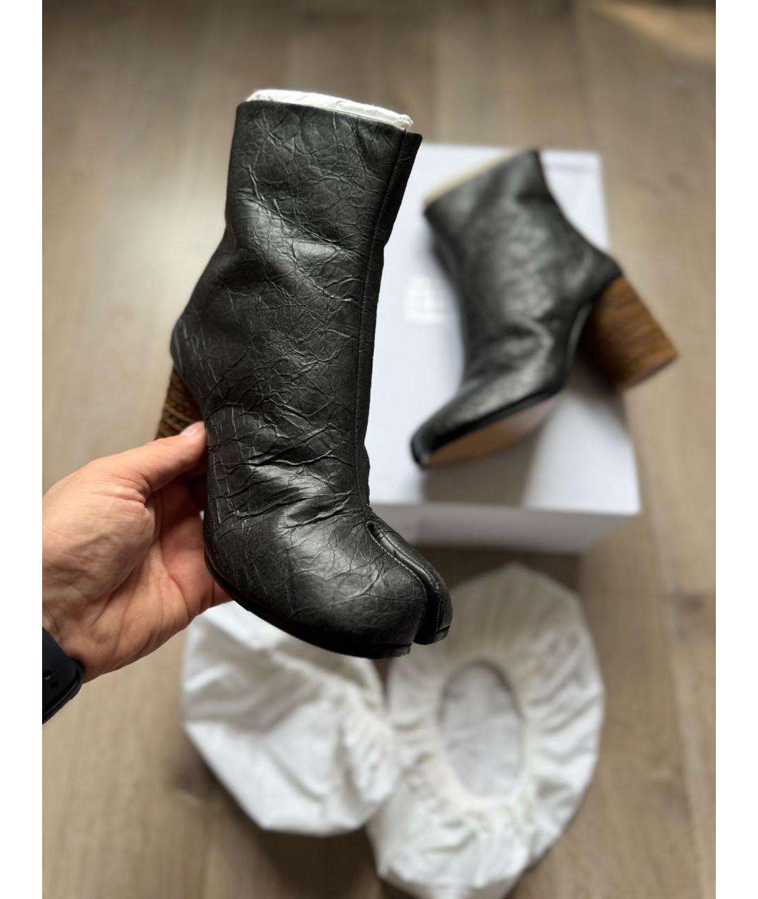 MAISON MARGIELA Черные ботильоны, фото 5