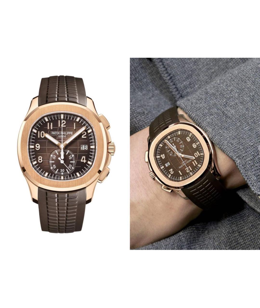 PATEK PHILIPPE Коричневые часы из розового золота, фото 2