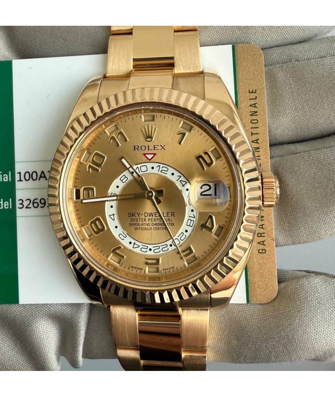ROLEX Золотые часы из желтого золота, фото 2