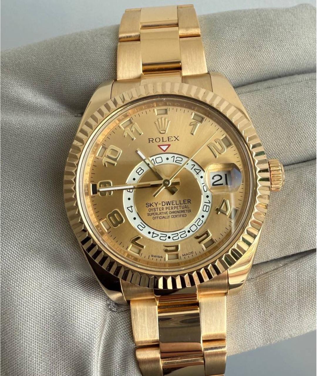 ROLEX Золотые часы из желтого золота, фото 3