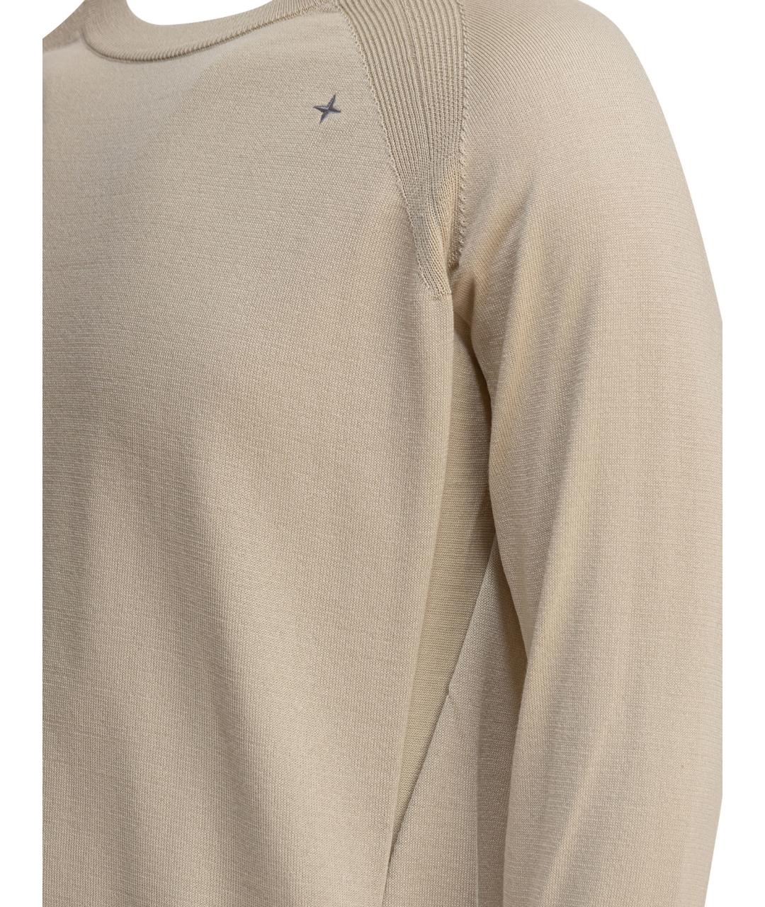 STONE ISLAND Бежевый джемпер / свитер, фото 4