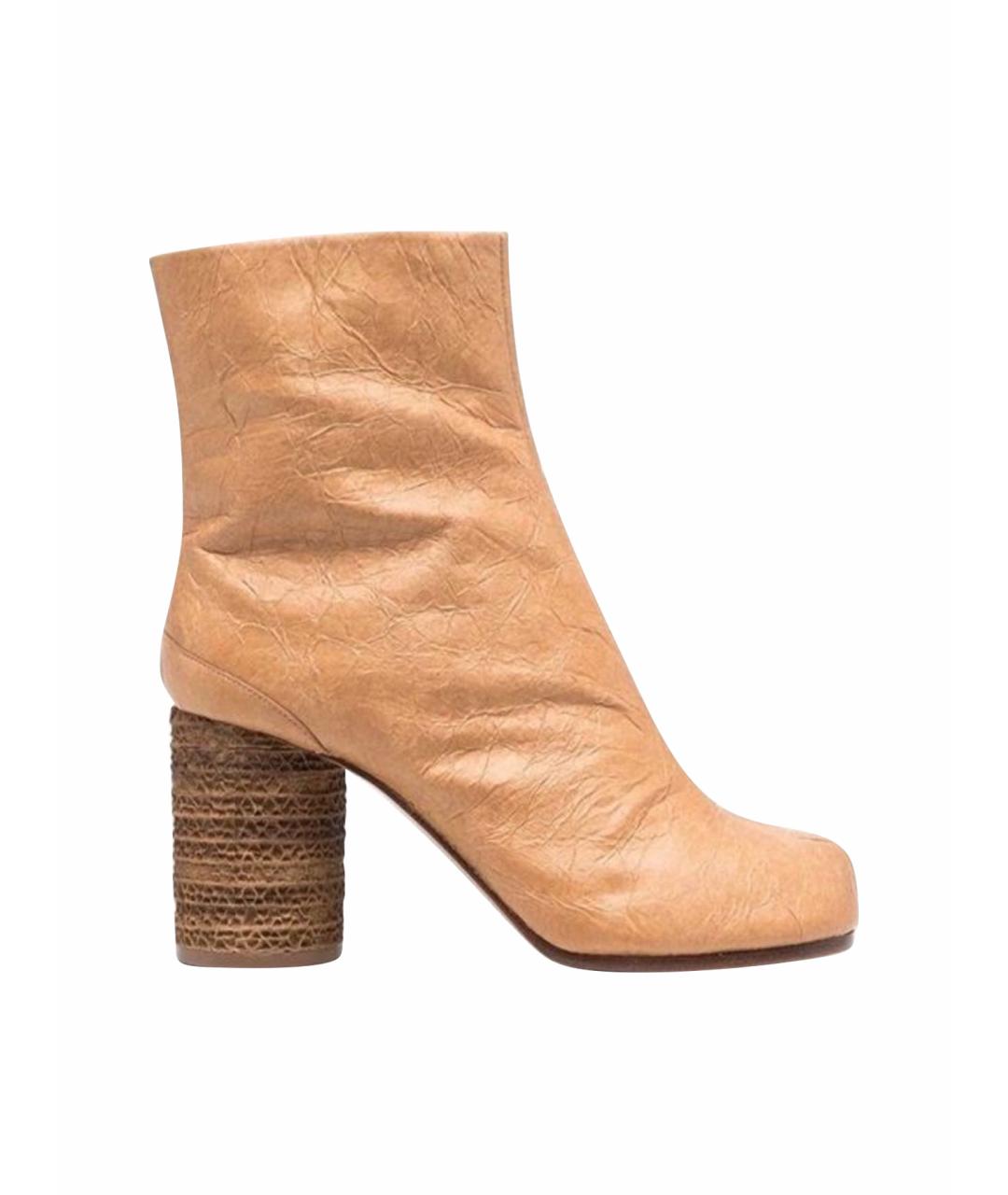 MAISON MARGIELA Бежевые ботильоны, фото 1