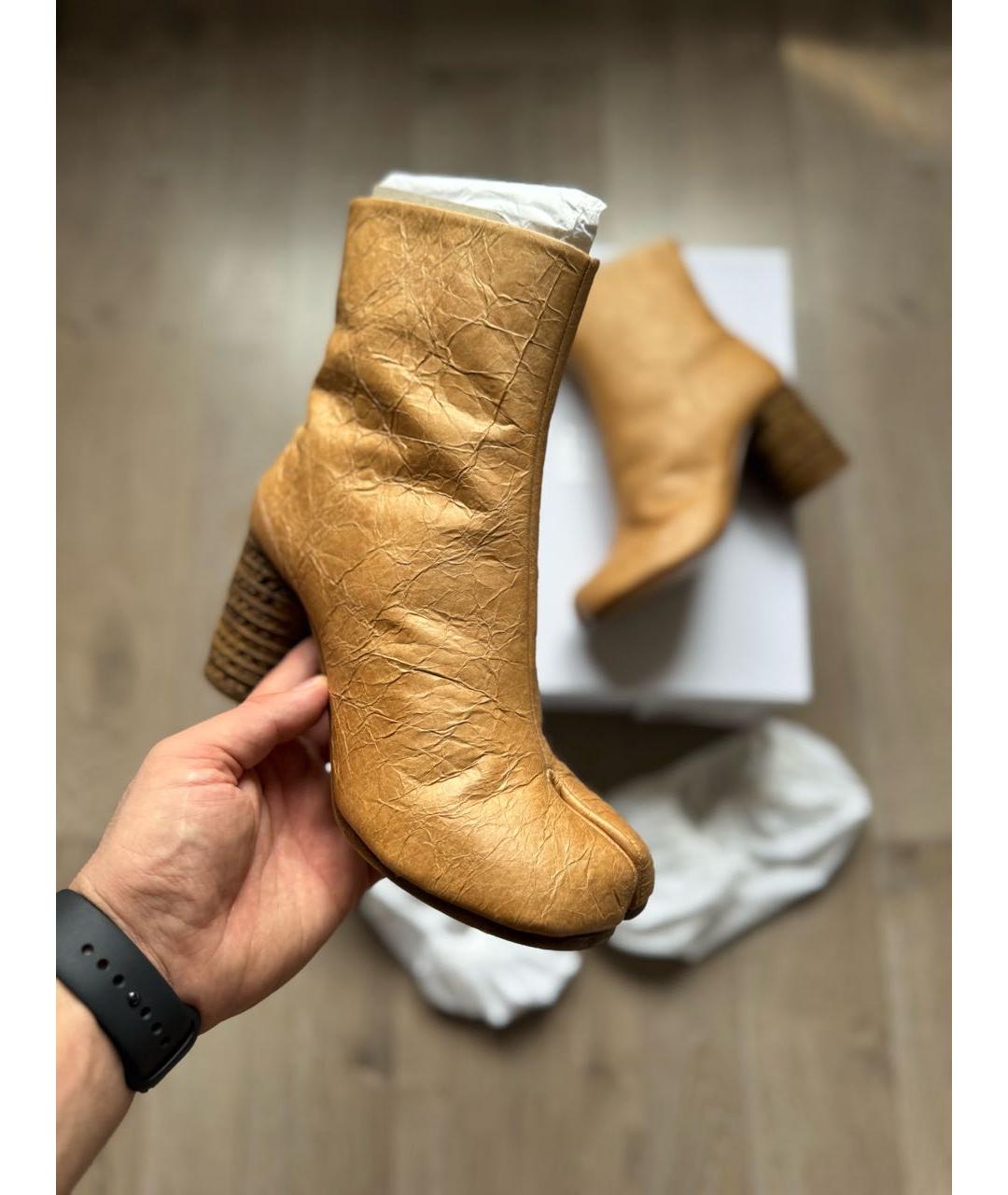 MAISON MARGIELA Бежевые ботильоны, фото 5