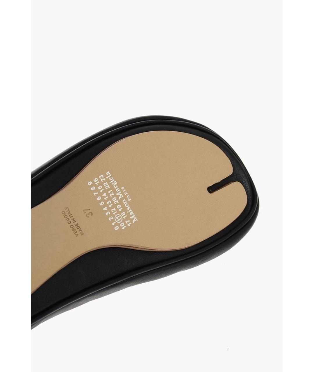 MAISON MARGIELA Черная кожаная сумка через плечо, фото 4