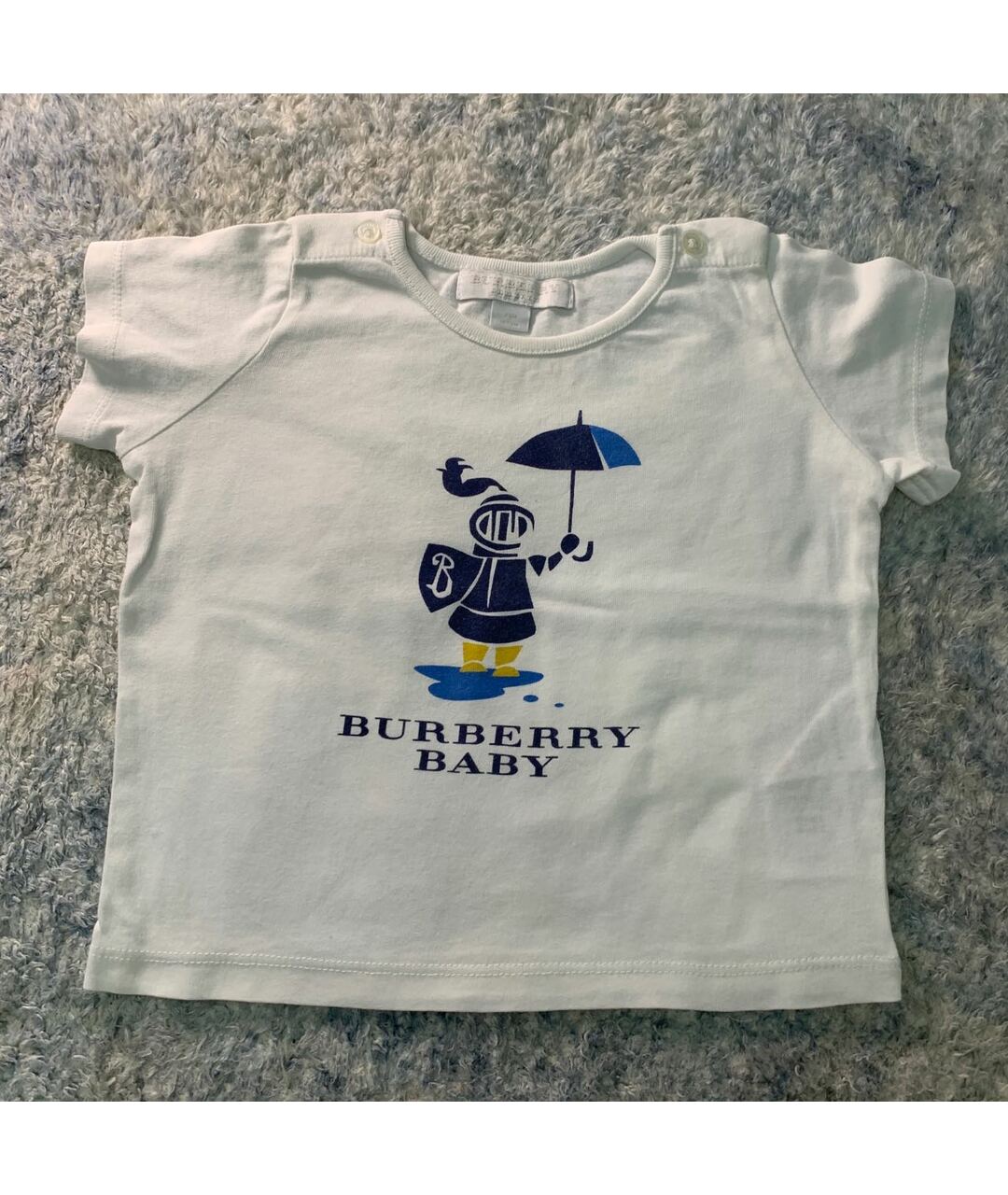 BURBERRY KIDS Белая хлопковая детская футболка, фото 2