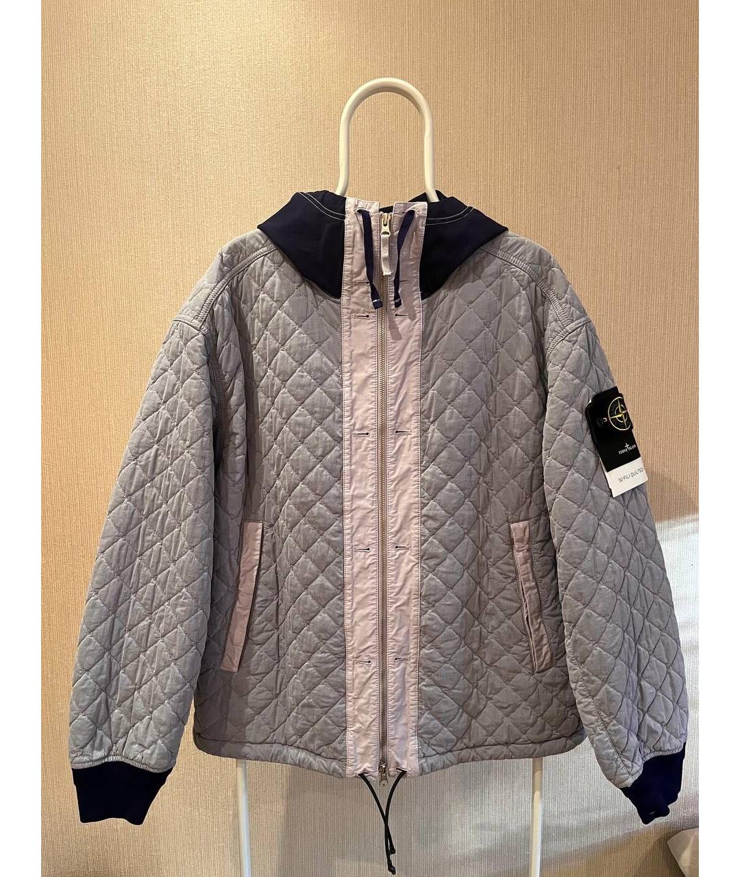 STONE ISLAND Голубая хлопковая куртка, фото 7