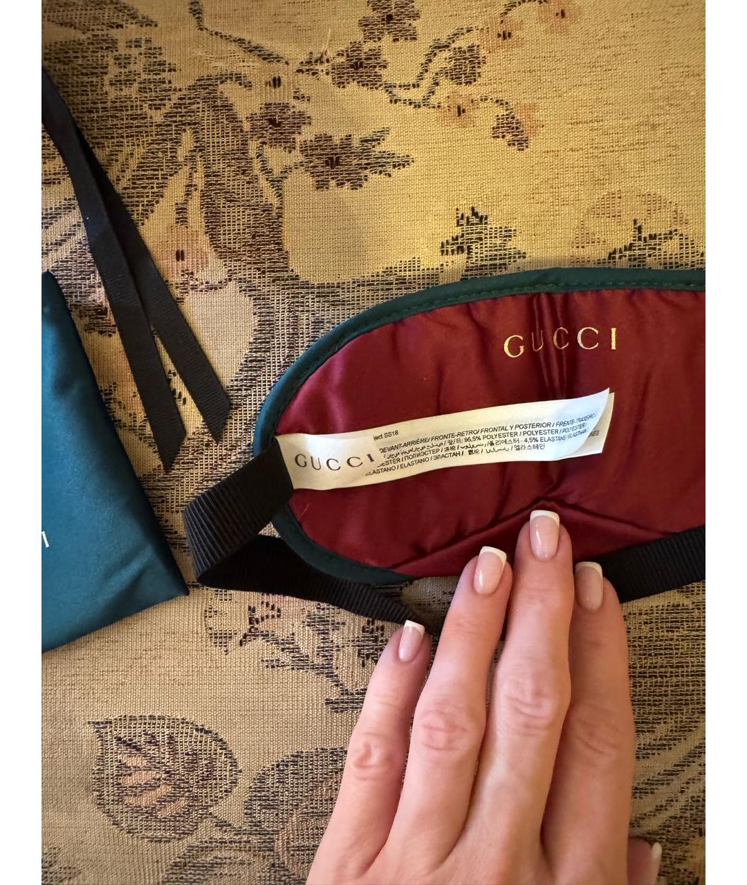 GUCCI Зеленая повязка на голову, фото 5